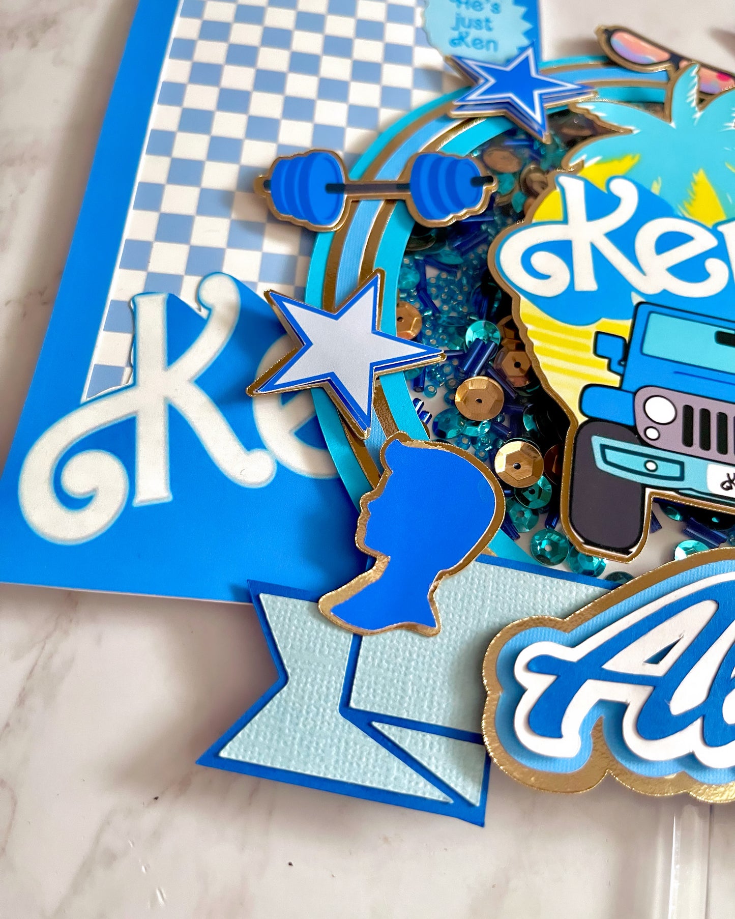 Ken Cake Topper Shaker
