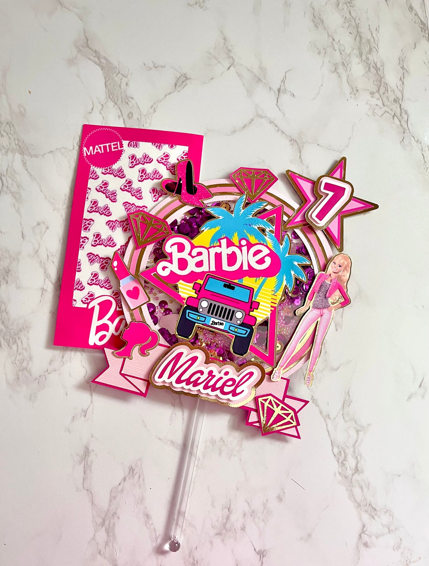 Barbie Cake Topper Shaker