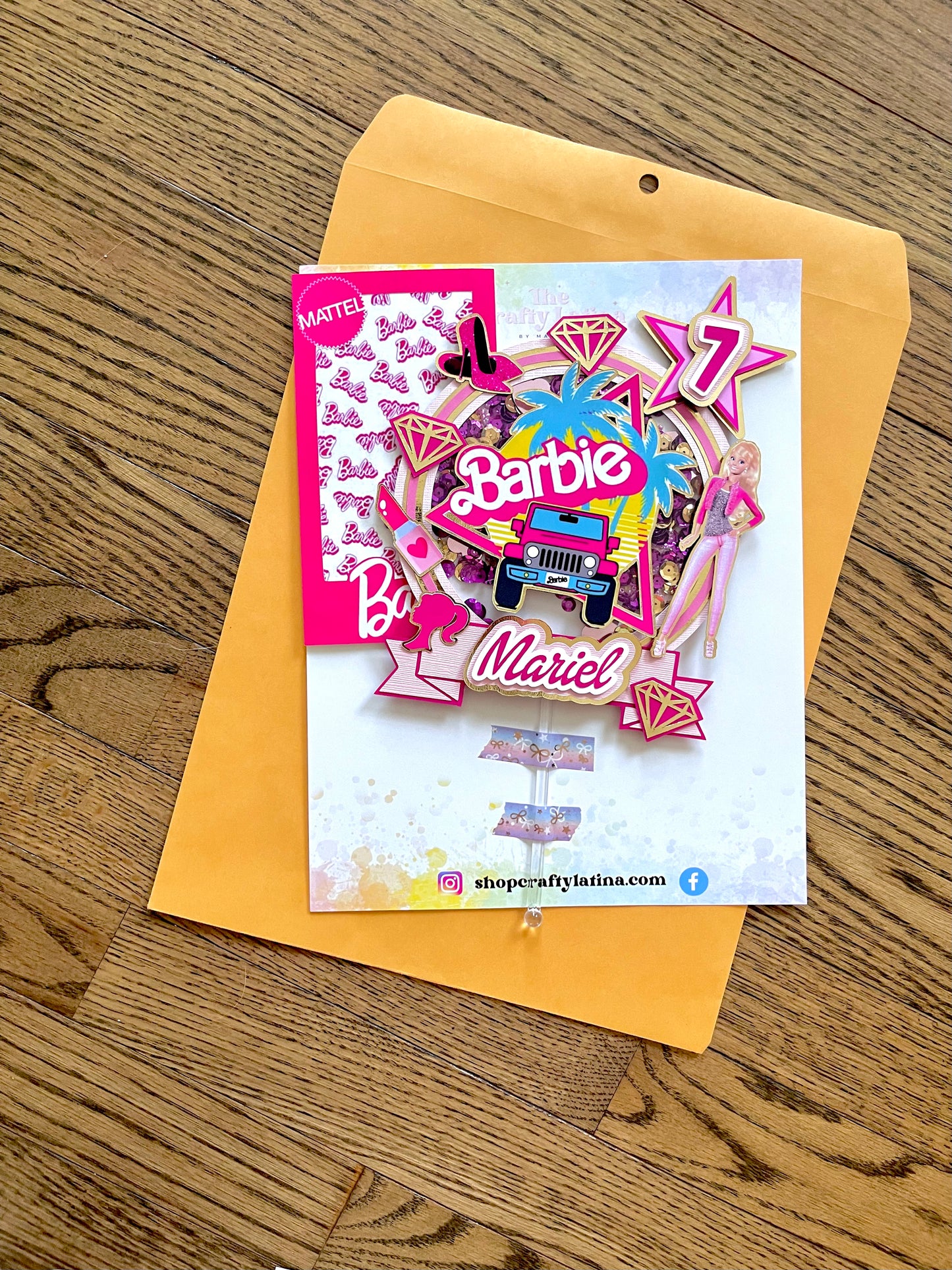 Barbie Cake Topper Shaker