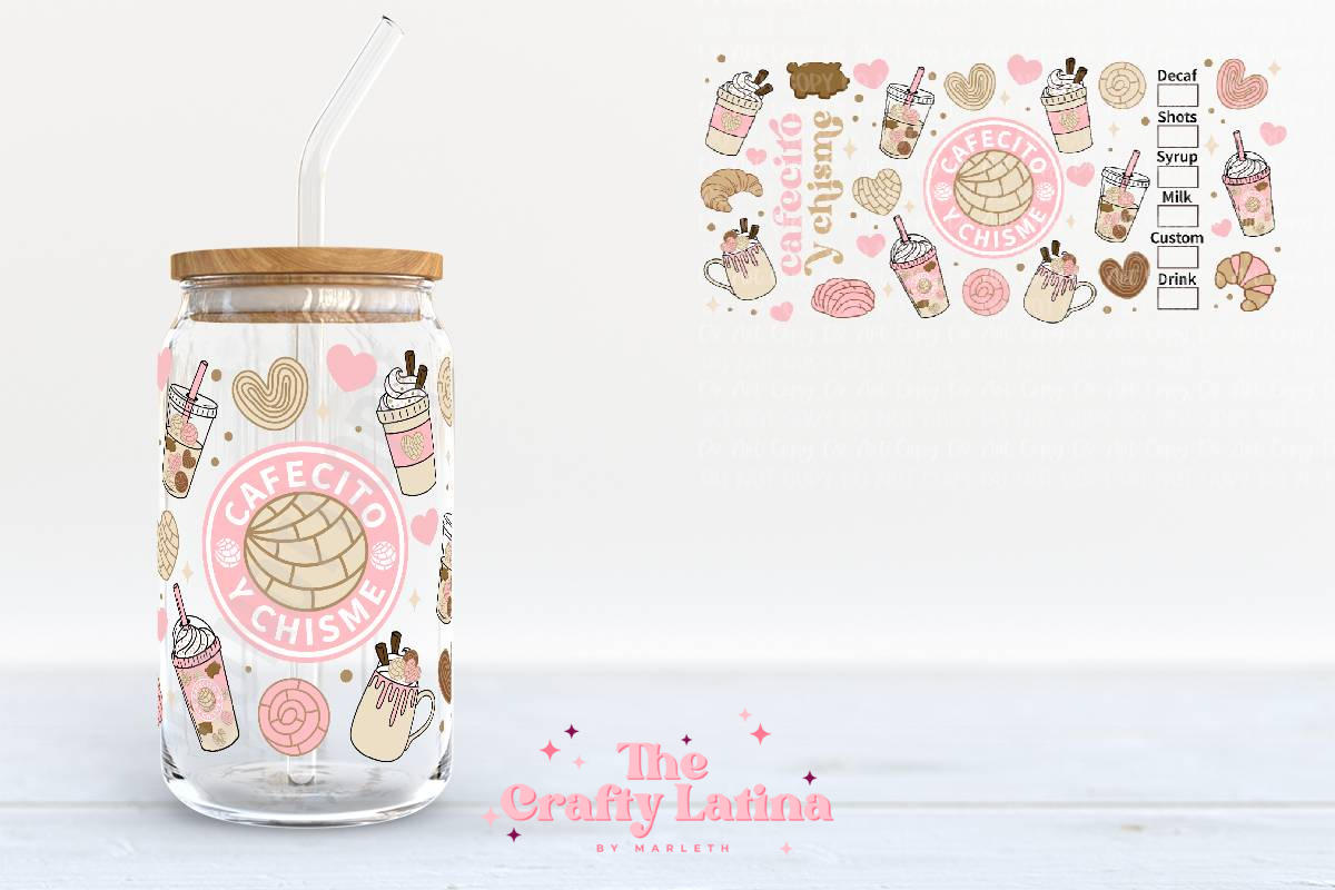 Cafe 16oz Glass Cup