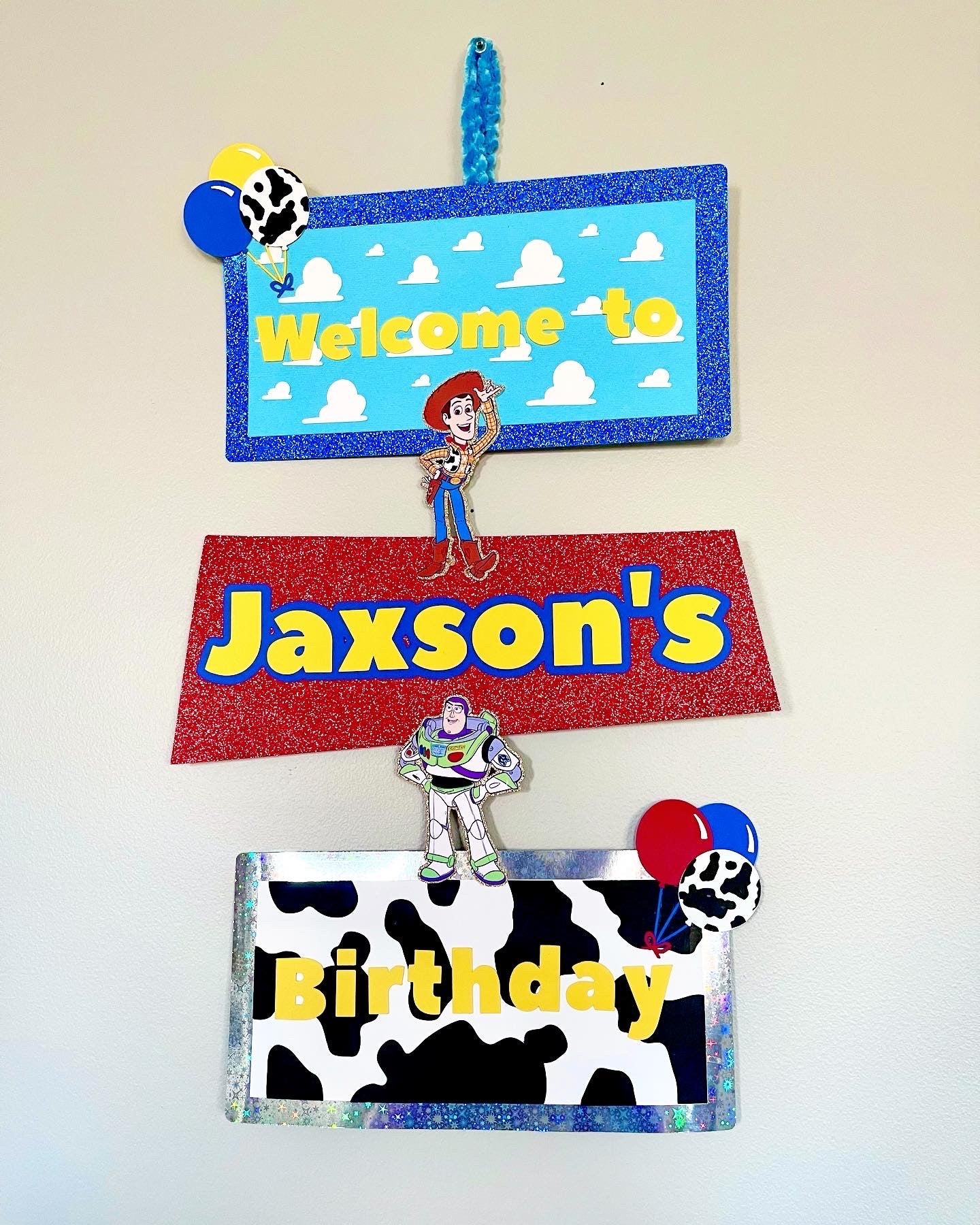 Toy Story Welcome Birthday Banner