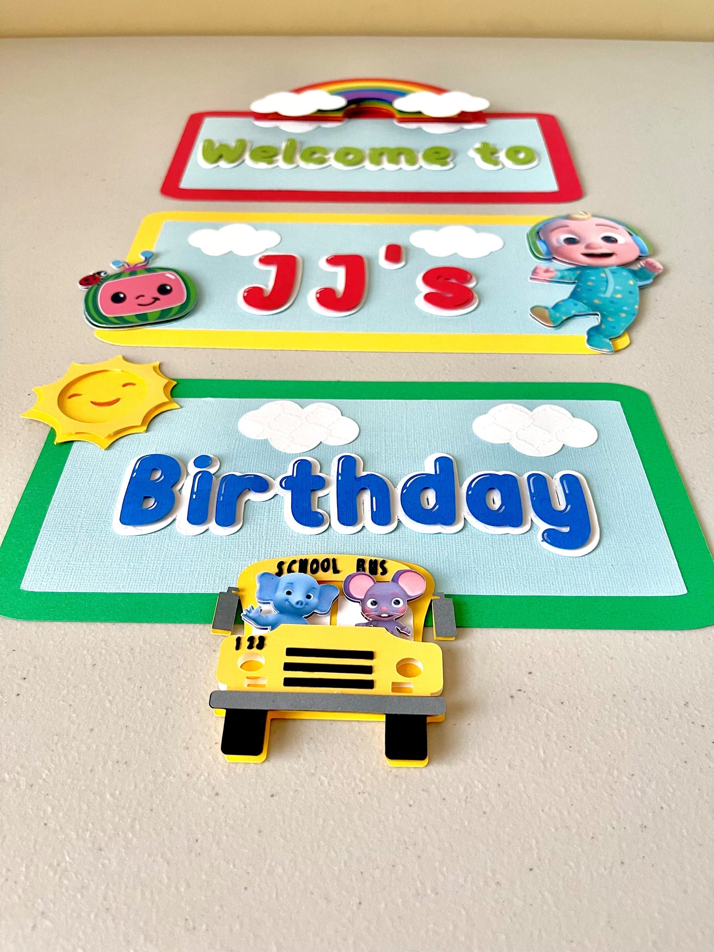 Cocomelon Welcome Birthday Banner