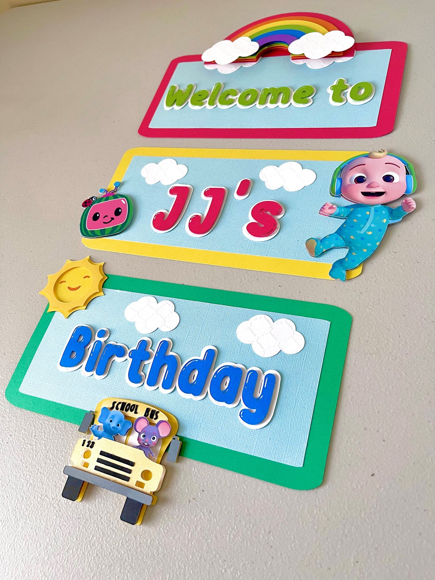 Cocomelon Welcome Birthday Banner