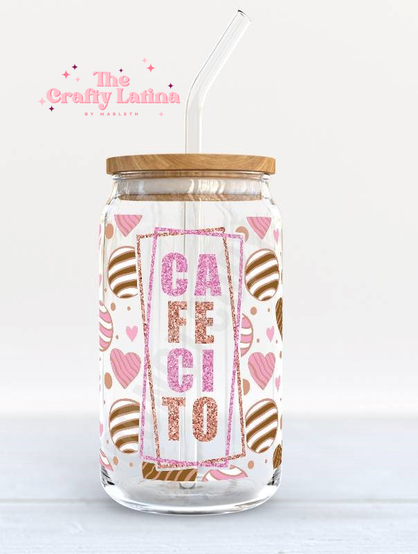Cafecito 16oz Glass Cup