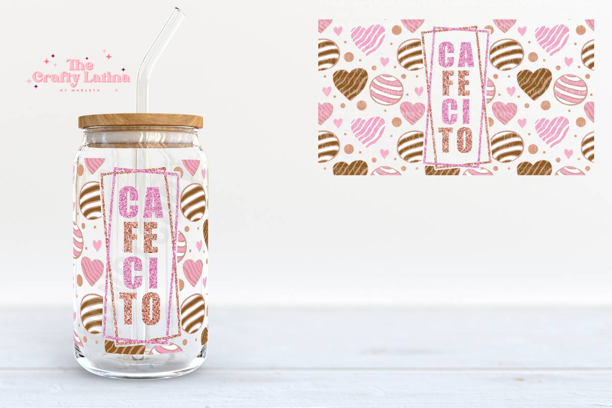 Cafecito 16oz Glass Cup