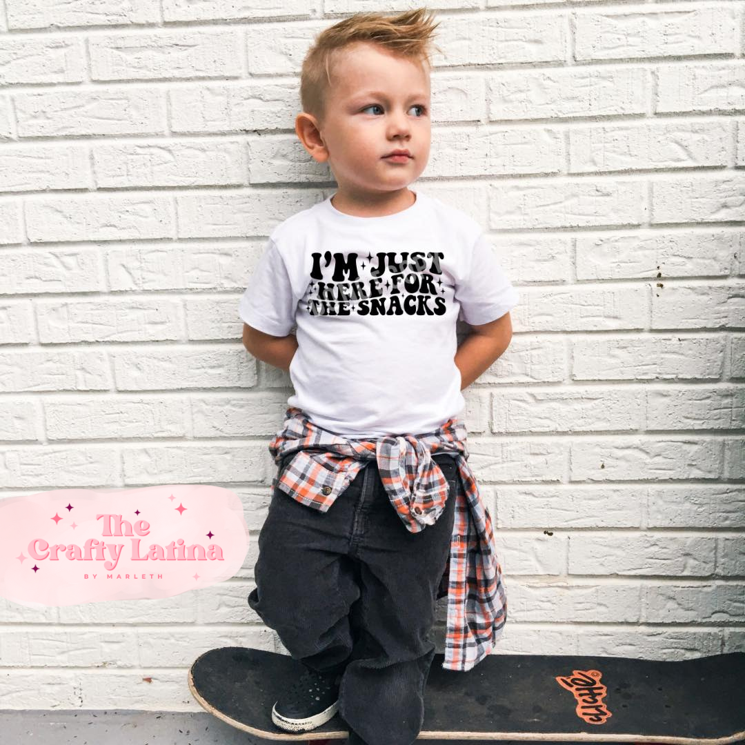 Kids Just Here for the Snacks T-Shirt
