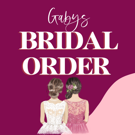 Gabys Bridal Shower Order