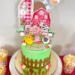 Farm Cake Topper Shaker