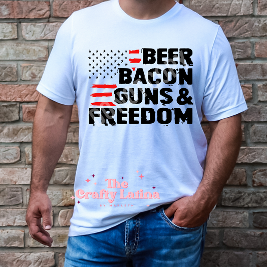 Beer, Bacon Mens T-Shirt