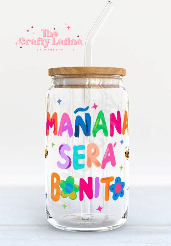 Manana Sera Bonito 16oz Glass Cup