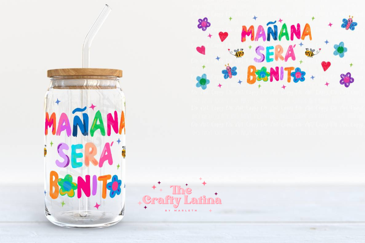 Manana Sera Bonito 16oz Glass Cup