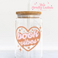 Book Vibes 16oz Glass Cup