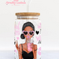 Boss Babe 16oz Glass Cup - WOC